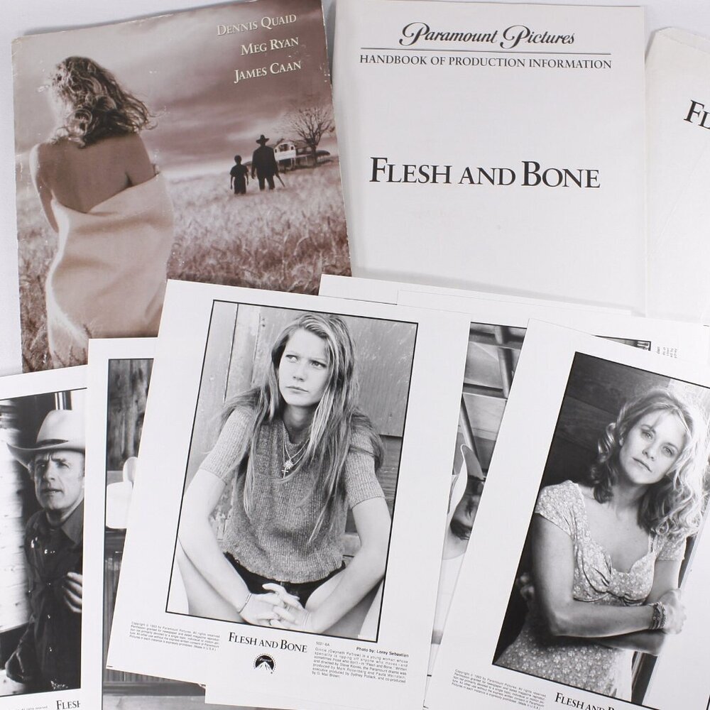 1993 Flesh and Bone Meg Ryan Gwyneth Palthrow press kit + 7 photo sheets